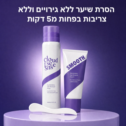 Yuri – ערכה להסרת שיער בלי סכין ובלי גירויים